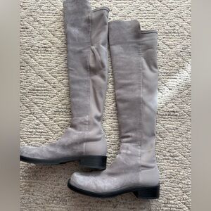 Stuart Weitzman 5050 gray boots size 10.